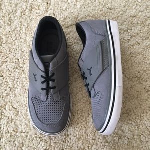 New Puma slip on lace shoes grey skater casual sneakers- 10 27